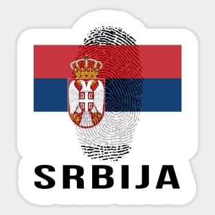 Serbia Flag DNA Sticker